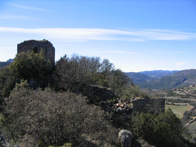 Vista del Castell y les defenses